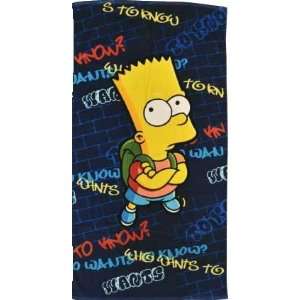   Simpsons serviette de bain Who Wants To Know 75 x 150 cm Toys & Games