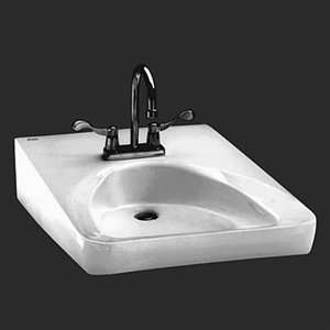 American Standard Wheelchair Users Wall Hung Bathroom Sink   4 Center 