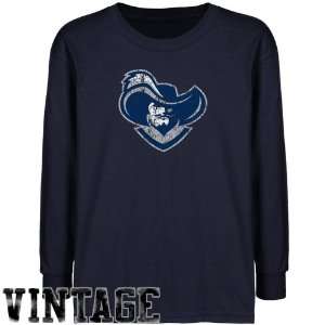 NCAA Xavier Musketeers Youth Navy Blue Distressed Logo 