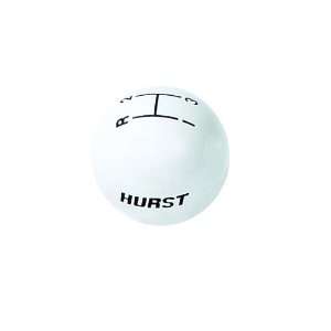  Hurst 1637624 White 3 Speed Replacement Shifter Knob Automotive