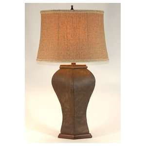  Natural Light Meso Brown Leather Table Lamp: Home 