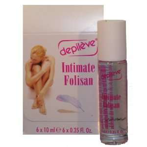   Intimate Folisan from Depileve 10 ml (0.35 Fl. OZ.) PACK OF 6: Beauty
