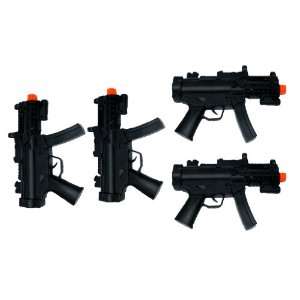  Lot 4 B/o Swat Force Black MP5 Toy Sub Machine Guns: Toys 