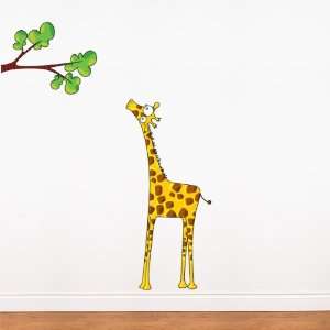  Madam Giraffe Wall Decal Color print