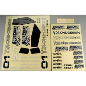  Aquacraft   Decal Sheet V24 (R/C Boats): Toys & Games