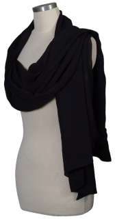 EMANUEL UNGARO Silk Georgette Wrap Scarf Stole $720 NEW  