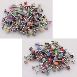 Lot 100 16g Different Tragus Labret Lip Rings Bars 141  