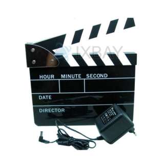 Directors Film Clap Board Edition Digital Alarm Clock  