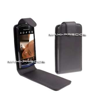 Funda Sony Ericsson Xperia NEO V y NEO Cuero NEGRA Vit Flip leather 