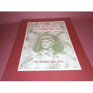  Youths Companion Memorial Day 1896 Cover only, matted 