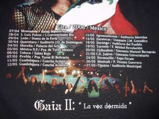 Mago De Oz 2006 Mexico Tour T Shirt La Bruja Gaia II LG  