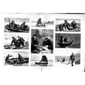  1883 CONGERS FISHING BOATS BOAT FISHERMEN FINE ART: Home 