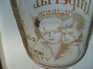 Vintage Milk Bottle IMPERIAL DAIRY Clarksburg WV Pyro  