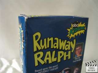 Runaway Ralph VHS Fred Savage, Ray Walston 095492340239  