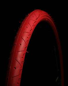 PAIR OF SLICK TYRES TIRES CURIO UK 26 x 1.95 ALL RED  
