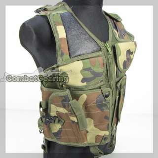 SWAT Tactical Vest w/ Holster Type B   WC  