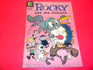 ROCKY AND HIS FRIENDS #1128 Dell Comic 1960 TV (#1)  