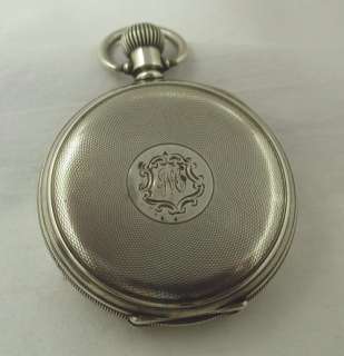 Vintage 1919 Solid Silver Open Faced Pocket Watch  
