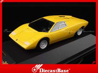 PR0182 PREMIUM X Lamborghini Countach Prototype 1971 Yellow Diecast 