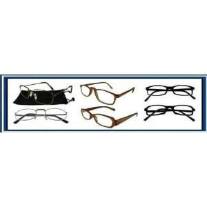 Reading Glasses Wholesale 6 Reader Brown, Black Plastic Frame Assorted 
