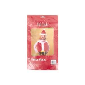    96 Packs of holiday fun 2 count santa vests 