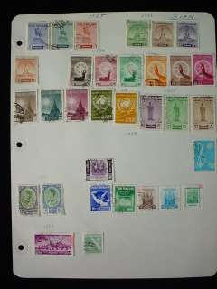 Overprint SIAM THAILAND Asia SIAMESE STAMPS 5 Pages Old Collection LOT 