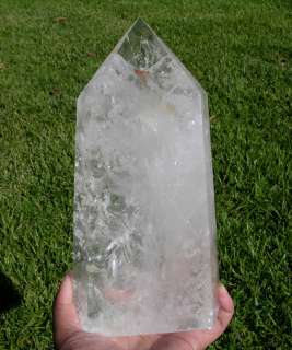 Huge Clear Quartz Point Cluster Crystal Brazil 4.2LBs  