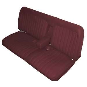 Acme U116 4545 Front Maroon Vinyl Bench Seat Upholstery 
