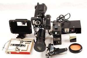 BOLEX H16 REX 5 16MM CAMERA ANGENIEUX 10X12 ZOOM+EXTRAS  