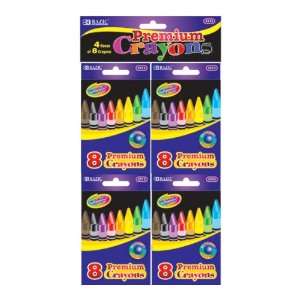   Color Premium Quality Crayon (4/Pack), CASE PACK 24: Office Products