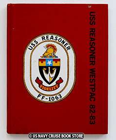 USS REASONER FF 1063 WESTPAC CRUISE BOOK 1982 1983  