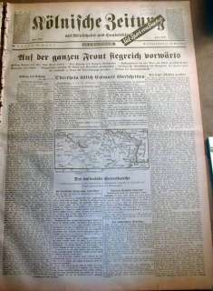 1940 WW II German newspapers SURRENDER of FRANCE to GERMANY   Battle 