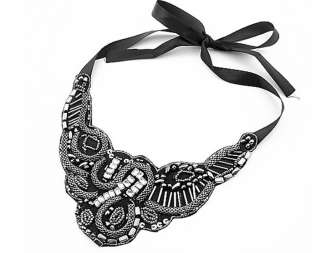 1pcs Long Style Handmade Ribbon Necklace A55 FREE SHIP  