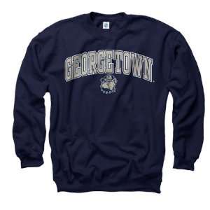 Georgetown Hoyas Youth Navy Perennial II Crewneck Sweatshirt