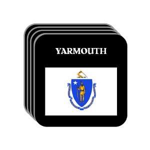  US State Flag   YARMOUTH, Massachusetts (MA) Set of 4 Mini 
