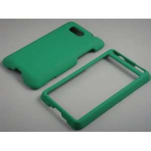 TURQUOISE GREEN Hard Rubber Feel Plastic Protector Cover Case for HTC 