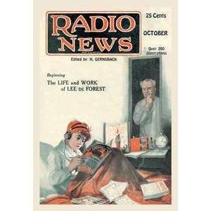  Vintage Art Radio News Up All Night   02106 3
