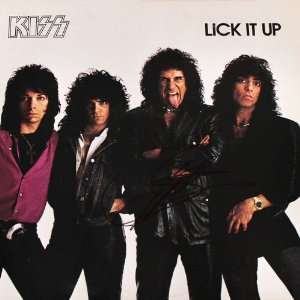   Simmons Autographed Signed Lick It Up Record LP UACC 
