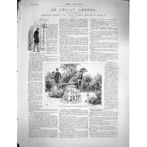  1878 CeliaS Arbour Illustration Story Lady Garden