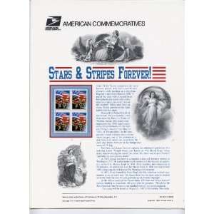   Commemorative Stamp Panel #520 Stars & Stripes Forever (Aug 21, 1997