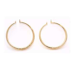  Gold Plated Hoop Earrings: Jewelry