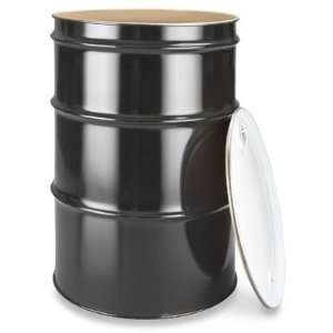  Lined 55 Gallon Open Top Steel Drum: Home Improvement