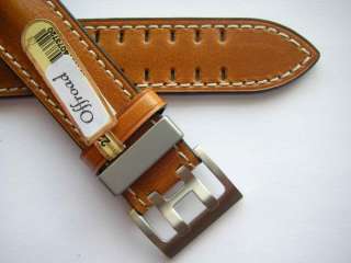 Di Modell Offroad calf leather redbrown watch band  