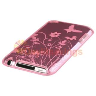 Crystal Smoke Gel Butterfly Soft Silicone Case For iPod Touch 4 4G 