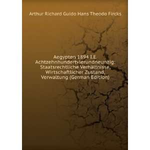  ) (9785875856235) Arthur Richard Guido Hans Theodo Fircks Books
