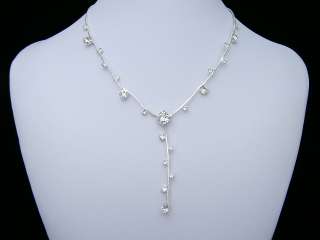 Bridal Wedding Crystal Necklace Earrings Set 1165  