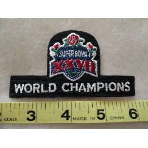  Super Bowl XXVII World Champions Patch 