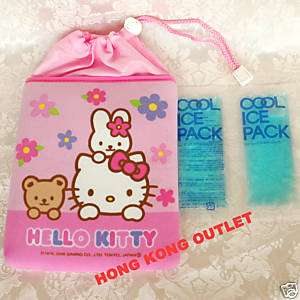 HELLO KITTY Insulated Cooler Bag + Coolant Ice Pack L5  