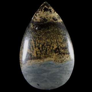 pretty natural 100% chinese painting jasper pendant bead stone i1319 