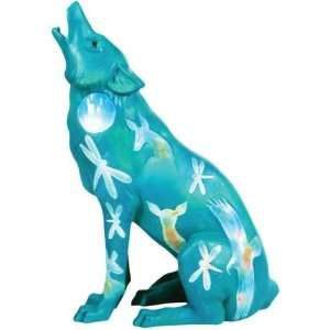  Call Of The Wolf Turquoise Moon Figurine